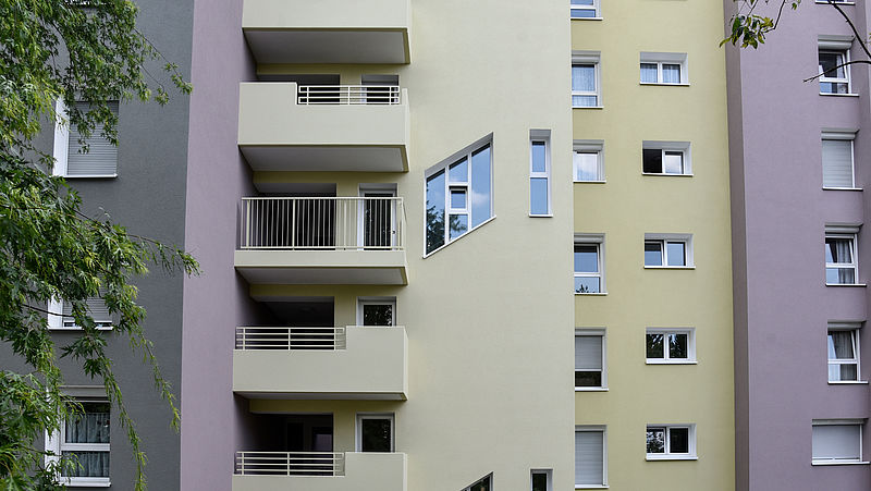 Fassadensanierung und Betonsanierung an zwei Hochhäusern in Stuttgart, Pelikanstraße-5