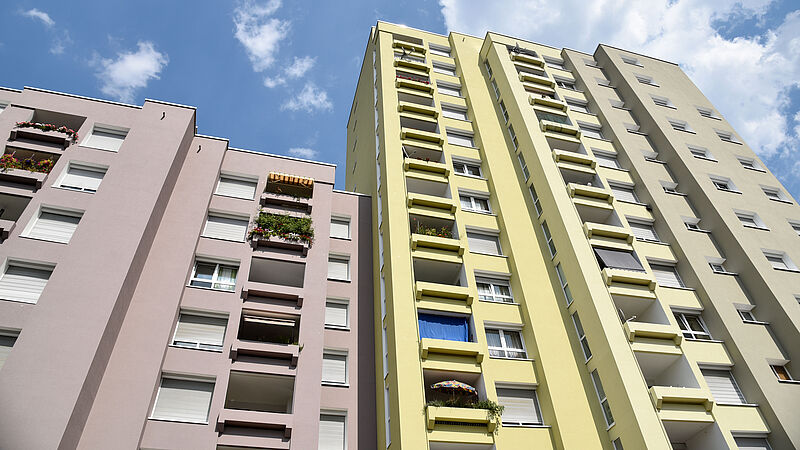 Fassadensanierung und Betonsanierung an zwei Hochhäusern in Stuttgart, Pelikanstraße-4